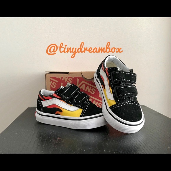 fire flame vans